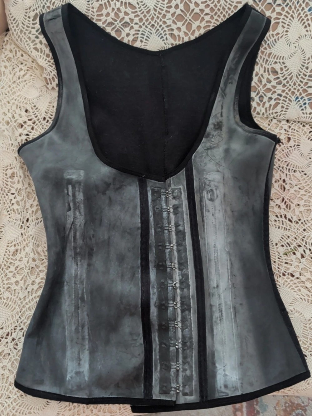 Grey Underbust Corset Vest - Elegant Shaping Top